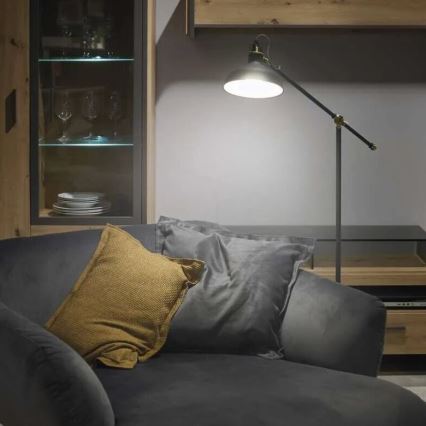 Lampada con piedistallo ARTHUR 1xE27/25W/230V grigio