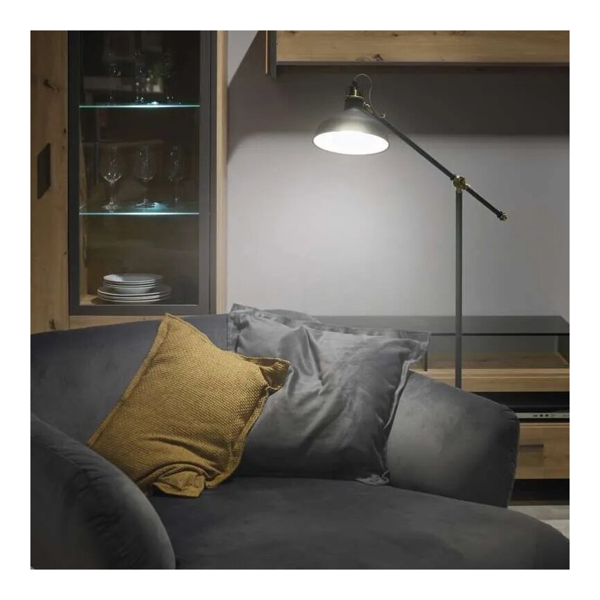 Lampada con piedistallo ARTHUR 1xE27/25W/230V grigio