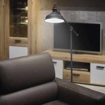 Lampada con piedistallo ARTHUR 1xE27/25W/230V grigio