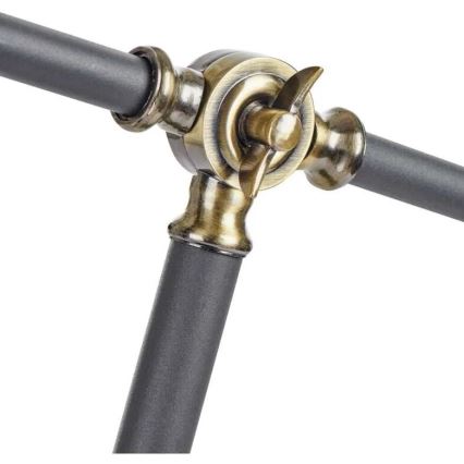 Lampada con piedistallo ARTHUR 1xE27/25W/230V grigio