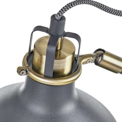 Lampada con piedistallo ARTHUR 1xE27/25W/230V grigio