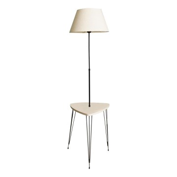 Lampada con piedistallo con tavolo 1xE27/40W/230V nero/color crema