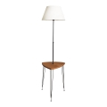 Lampada con piedistallo con tavolo 1xE27/40W/230V nero/marrone
