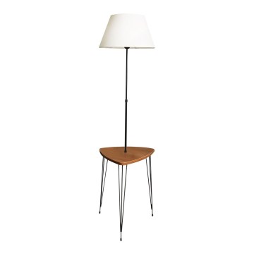 Lampada con piedistallo con tavolo 1xE27/40W/230V nero/marrone
