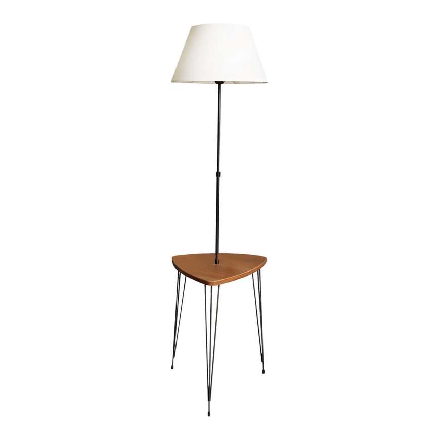 Lampada con piedistallo con tavolo 1xE27/40W/230V nero/marrone