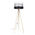 Lampada con piedistallo CORAL 1xE27/60W/230V beige/nero/bianco/cromo opaco