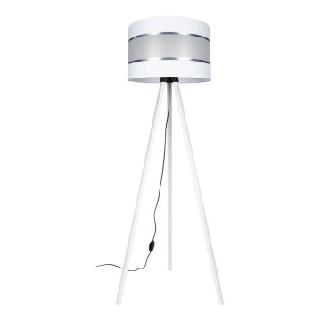 Lampada con piedistallo CORAL 1xE27/60W/230V bianco/cromo opaco