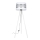 Lampada con piedistallo CORAL 1xE27/60W/230V bianco/cromo opaco