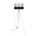 Lampada con piedistallo CORAL 1xE27/60W/230V bianco/nero/cromo opaco