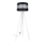 Lampada con piedistallo CORAL 1xE27/60W/230V bianco/nero/cromo opaco