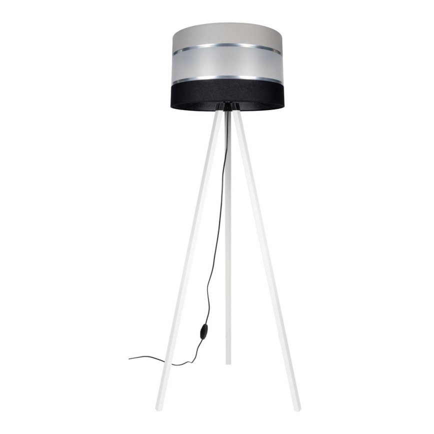 Lampada con piedistallo CORAL 1xE27/60W/230V bianco/nero/grigio/cromo opaco