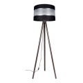 Lampada con piedistallo CORAL 1xE27/60W/230V marrone/nero/cromo opaco