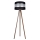 Lampada con piedistallo CORAL 1xE27/60W/230V marrone/nero/cromo opaco