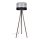 Lampada con piedistallo CORAL 1xE27/60W/230V marrone/nero/grigio/cromo opaco