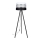 Lampada con piedistallo CORAL 1xE27/60W/230V wenge/nero/bianco/cromo opaco