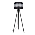 Lampada con piedistallo CORAL 1xE27/60W/230V wenge/nero/cromo opaco