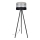 Lampada con piedistallo CORAL 1xE27/60W/230V wenge/nero/grigio/cromo opaco