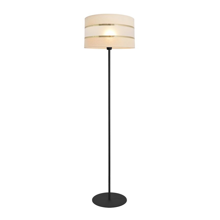 Lampada con piedistallo HELEN 1xE27/15W/230V color crema/nero/oro