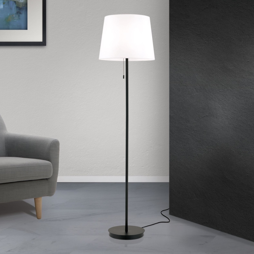 Lampada con piedistallo LUDWIG 1xE27/40W/230V bianco/nero