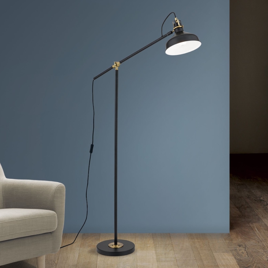 Lampada con piedistallo SCHILLER 1xE27/40W/230V nero/bronzo