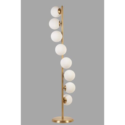 Lampada con piedistallo SIMAY 8xE27/40W/230V oro/bianco