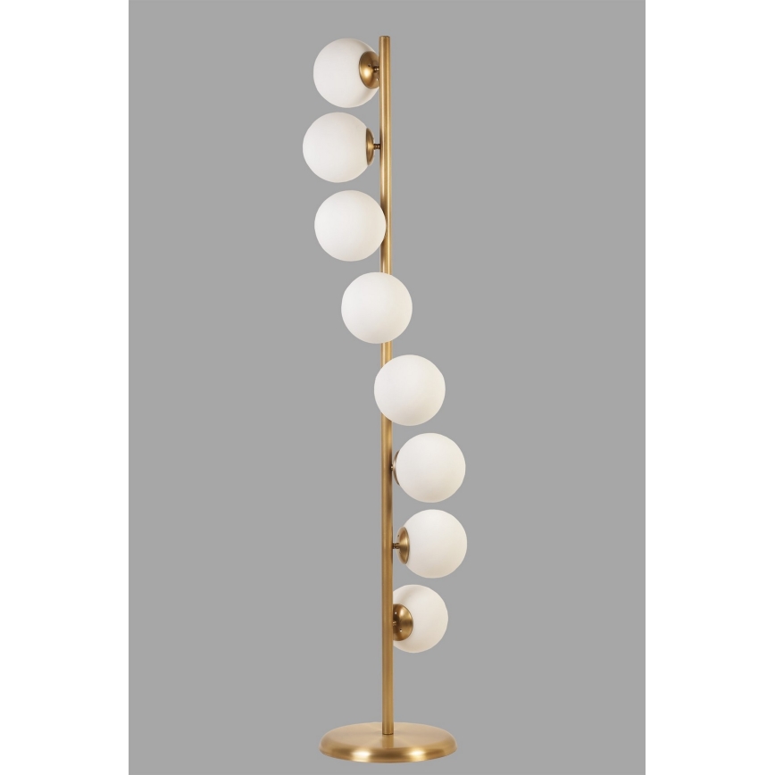 Lampada con piedistallo SIMAY 8xE27/40W/230V oro/bianco