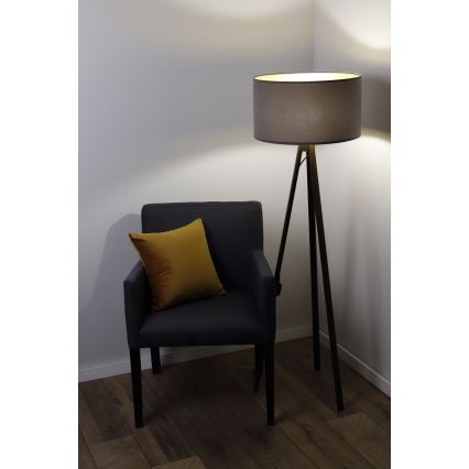 Lampada con piedistallo STANDART 1xE27/60W/230V grigio/marrone