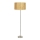 Lampada con piedistallo TIMBER 1xE27/60W/230V beige/cromo opaco