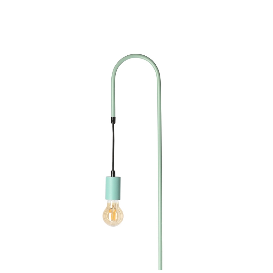 Lampada con piedistallo WALK 1xE27/40W/230V turchese