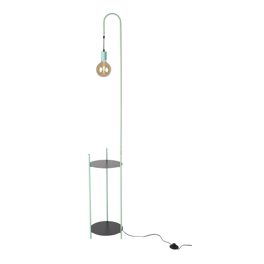 Lampada con piedistallo WALK 1xE27/40W/230V turchese