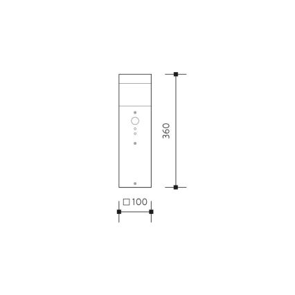 Lampada con sensore da esterno GARD 1xE14/60W/230V IP44