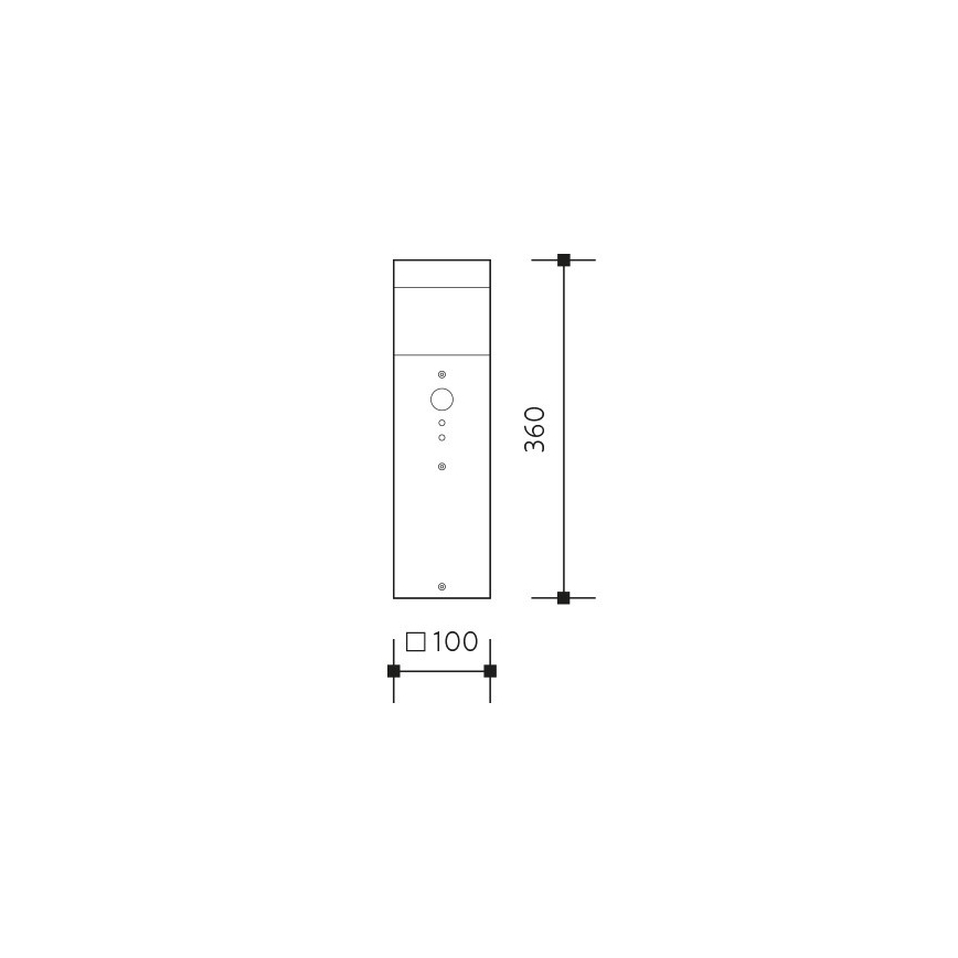 Lampada con sensore da esterno GARD 1xE14/60W/230V IP44