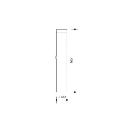 Lampada con sensore da esterno GARD 1xE14/60W/230V IP44