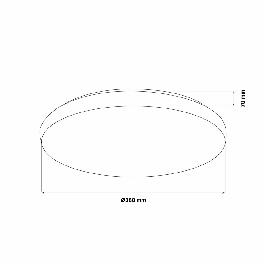 Lampada da bagno dimmerabile LED PIRIUS LED/48W/230V diam. 38 cm 3000-6000K IP44 + telecomando