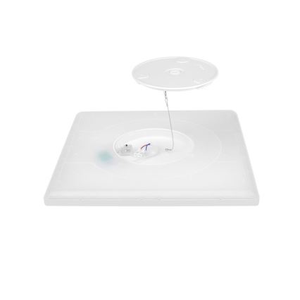 LED Luce da bagno con sensore di movimento e crepuscolo NIVERA LED/18W/230V IP54 3000/4000/6000K 30x30 cm bianco + telecomando