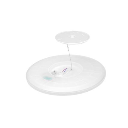 LED Luce da bagno con sensore di movimento e crepuscolo NIVERA LED/18W/230V IP54 3000/4000/6000K diametro 30 cm bianco + telecomando