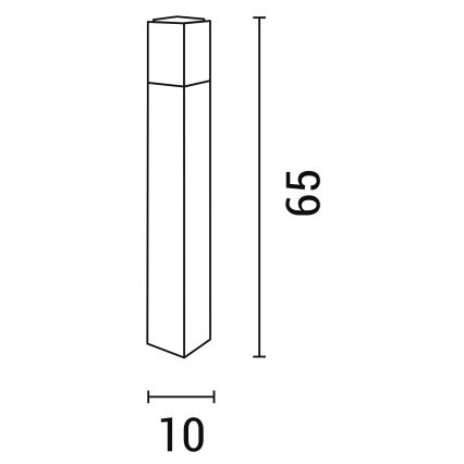 Lampada da esterno 1xE27/12W/230V IP44 antracite