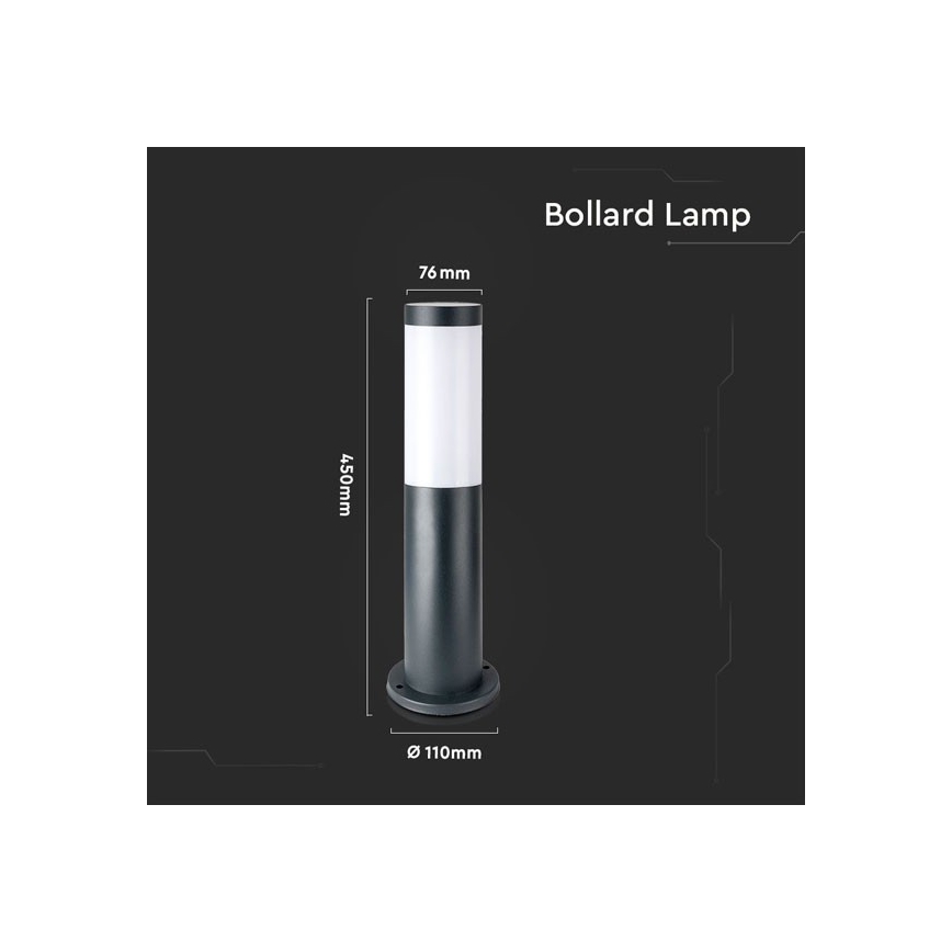 Lampada da esterno 1xE27/60W/230V IP44 45cm antracite