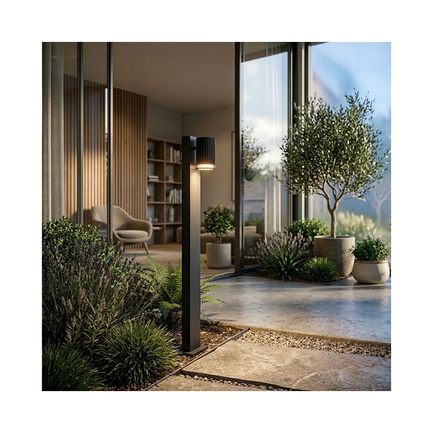 Lampada da esterno 1xGU10/10W/230V IP44 50 cm nera