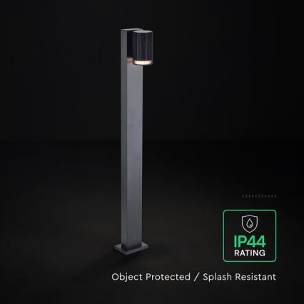 Lampada da esterno 1xGU10/10W/230V IP44 50 cm nera