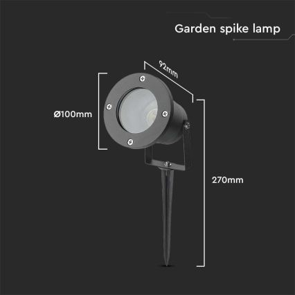 Lampada da esterno 1xGU10/35W/230V IP65