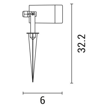 Lampada da esterno 1xGU10/5W/230V IP65 bianco