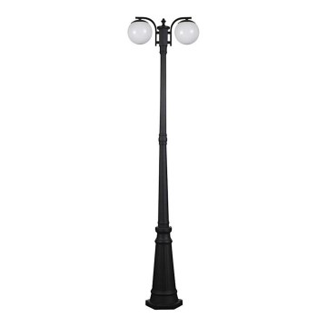 Lampada da esterno 2xE27/60W/230V IP44 199 cm nera