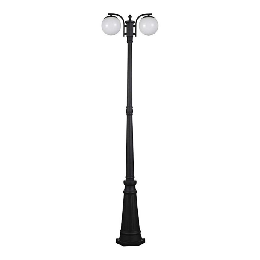 Lampada da esterno 2xE27/60W/230V IP44 199 cm nero