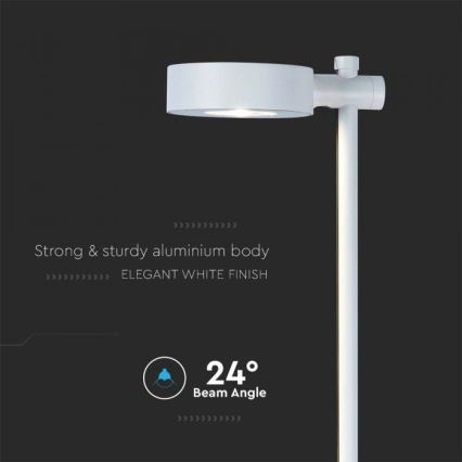 Lampada da esterno a LED 7W/230V 3000K IP65 bianca 102 cm