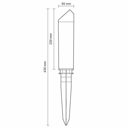 Lampada da esterno a LED LED/3W/230V 2800K IP65