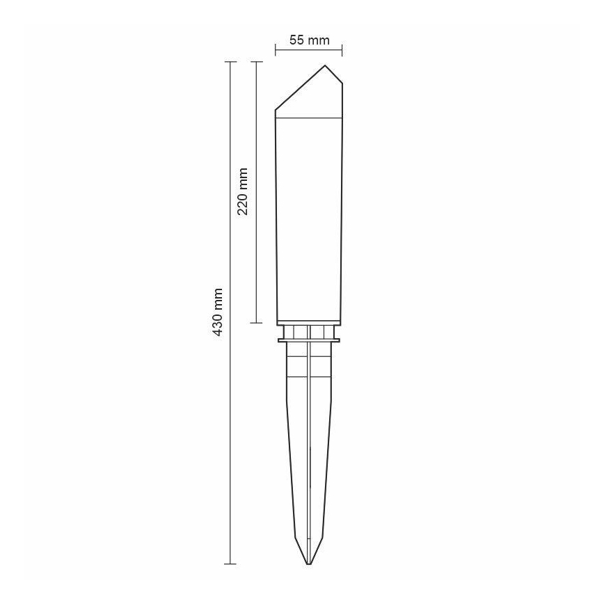 Lampada da esterno a LED LED/3W/230V 2800K IP65