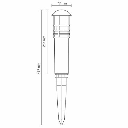 Lampada da esterno a LED LED/3W/230V 4000K IP65