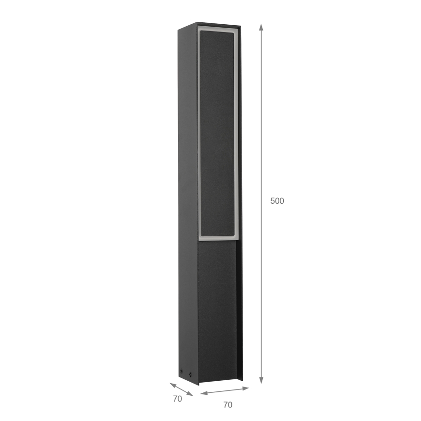 Lampada da esterno a LED MODO LED/8W/230V 4000K IP44 50 cm nera