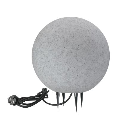 Lampada da esterno ARGENTO 1xE27/15W/230V diametro 30 cm IP65 grigio